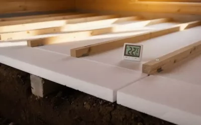 Hoeveel graden scheelt het gemiddeld als je vloer geïsoleerd is?